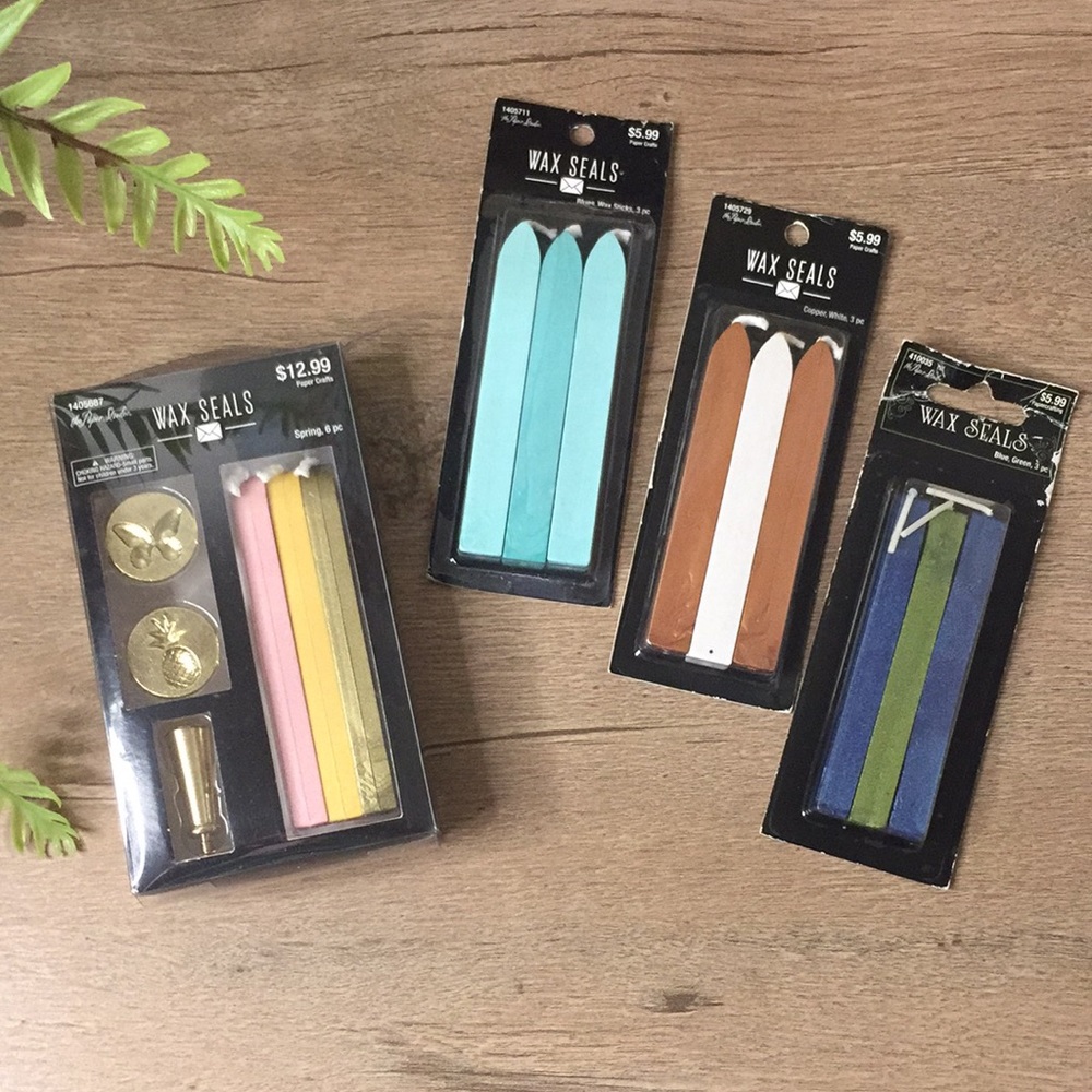 Butterfly And Pineapple Wax Seals Kit With Extra Wax Sticks